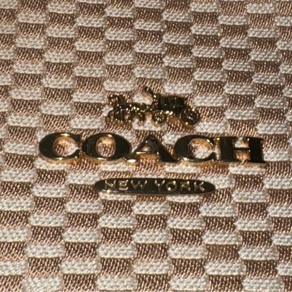 Coach Legacy Jacquard Canvas Edie 31 Shoulder Bag - Beechwood Gold - Picture 5 of 5